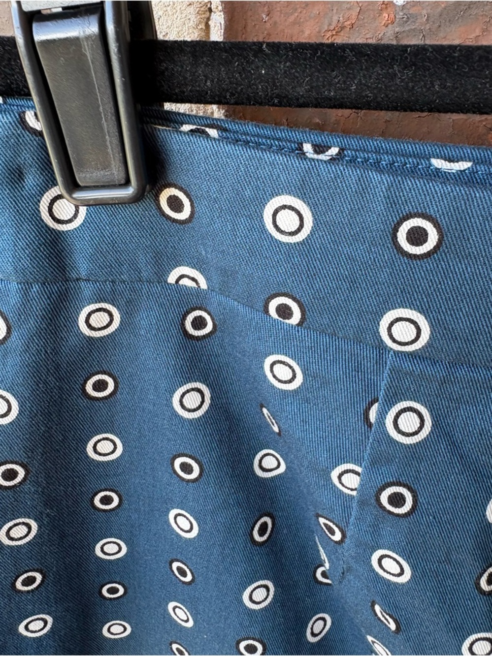 J.Crew No. 2 Pencil Skirt Dark Teal White Dot Print Size 10 - Picture 8 of 14